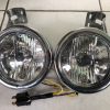 Far Dublu cromat Streetfighter Tourer Chopper  cu suport - imagine 2