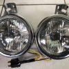 Far Dublu cromat Streetfighter Tourer Chopper  cu suport - imagine 3