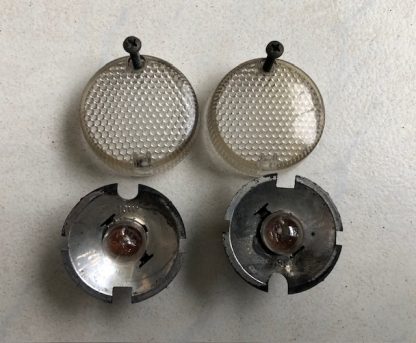 Moto moped  retro set semnalizatoare rotunde