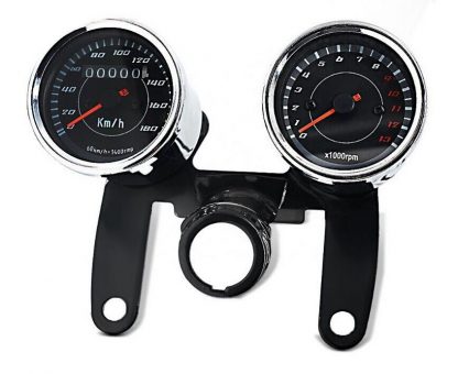 Ceasuri Vitezometru Turometru cu suport  Moto 12V - imagine 2
