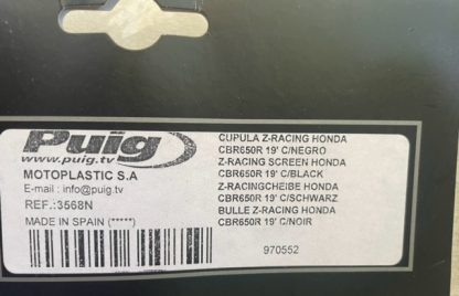 Parbriz PUIG 3568N Honda CBR650R 2019-2023 - imagine 2